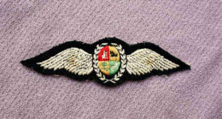 Circa Late 1970's SAAF Pilot Wings for Service Dress Shirt.