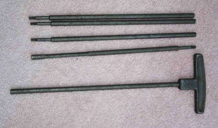 Collapsible Ram Rod for 12,7mm Browning. In Serviceable Condition