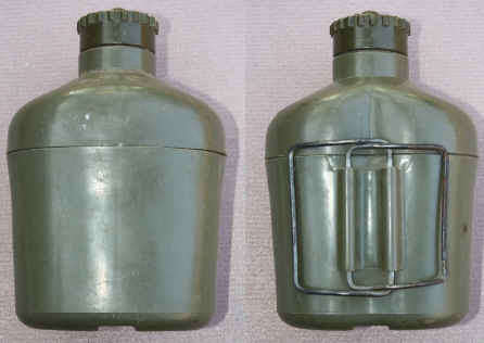 Rhodesian Army Water Bottle.  Plastic cup not cracked