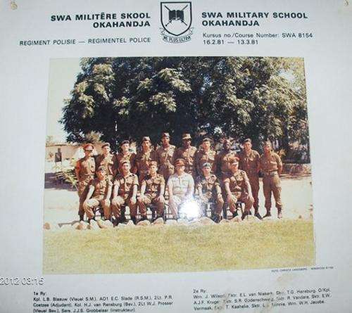 Original Photo SWA Military School Okahandja Regimental Police Course 1981