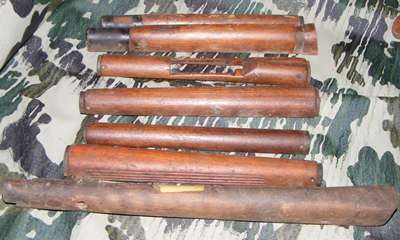 Assorted .303 wooden pieces