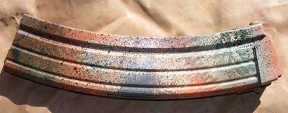 ** UNIQUE AND UNUSED CAMOFLAUGED 50 Round - R4 magazine  STEEL  Origin unknown