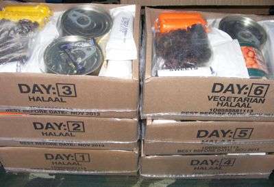 SA Ration Packs - Day 1 to 6