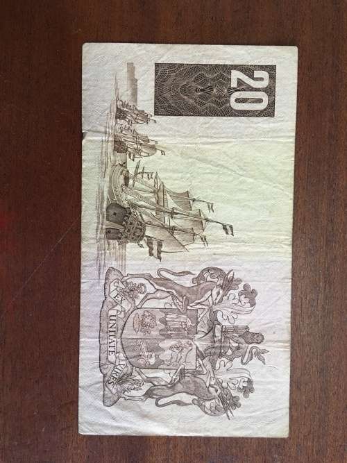 Twenty rand note 1989 3rd Issue GPC de Kock D731789112 VF