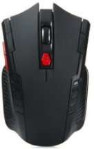 2.4GHz - 6 Buttons 2400DPI Wireless Gaming Optical Mouse - BLACK