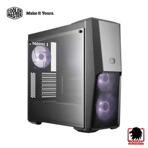 Cooler Master MasterBox MB500 Tempered Glass Gaming PC Case (No PSU) For all size ATX motherboards.