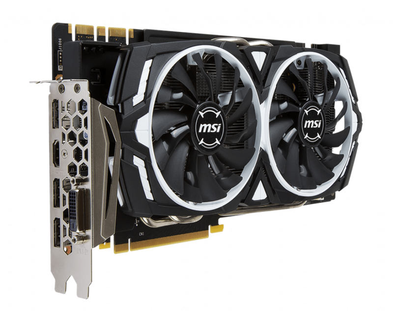 MSI® Armor Series Nvidia® GeForce GTX 1070 8GB DDR5 256-Bit Graphics Card