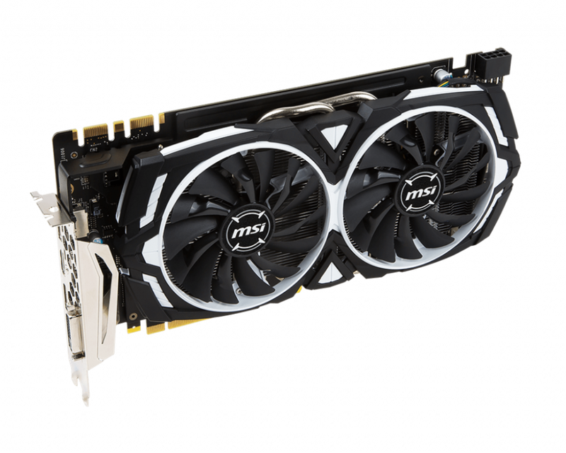 MSI® Armor Series Nvidia® GeForce GTX 1070 8GB DDR5 256-Bit Graphics Card