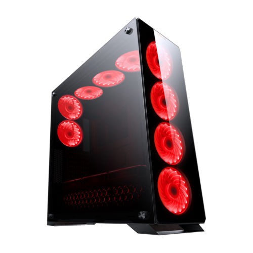 Redragon® Ironhide® 4 Panel Tempered Glass Full Tower Gaming Chassis, Original Packaging. NO FANS