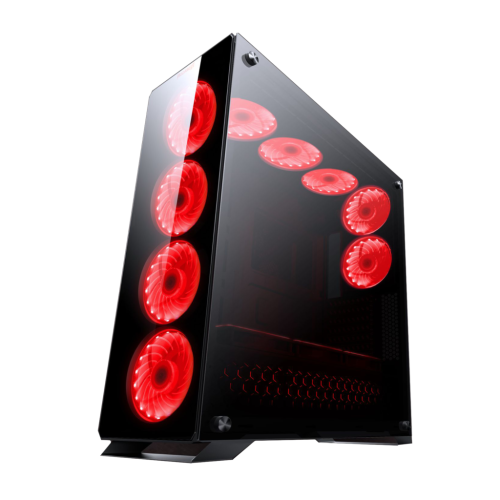 Redragon® Ironhide® 4 Panel Tempered Glass Full Tower Gaming Chassis, Original Packaging. NO FANS