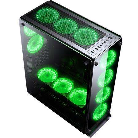 Redragon® Ironhide® 4 Panel Tempered Glass Full Tower Gaming Chassis, Original Packaging. NO FANS