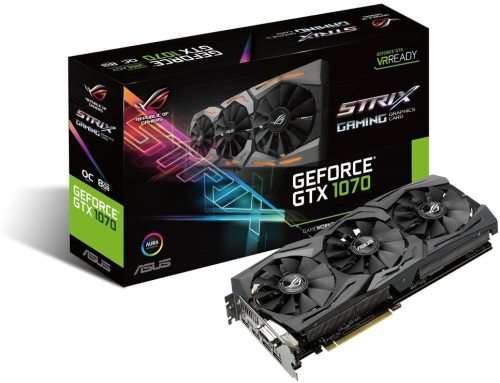 Asus ROG Strix GTX1070 8GB DDR5 256-bit GRAPHICS CARD in Original Packaging (RGB Sync)