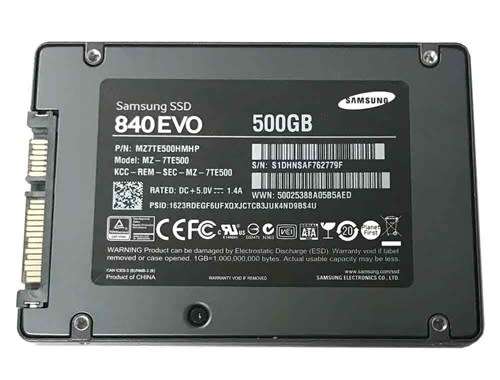 Samsung 840 EVO 500GB 2.5 Inch Solid State Drive