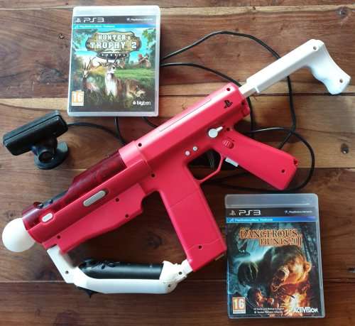 Genuine Sony PlayStation® 3 Move Sharp Shooter Gun Kit and 2 GAMES Approximate value at R3000