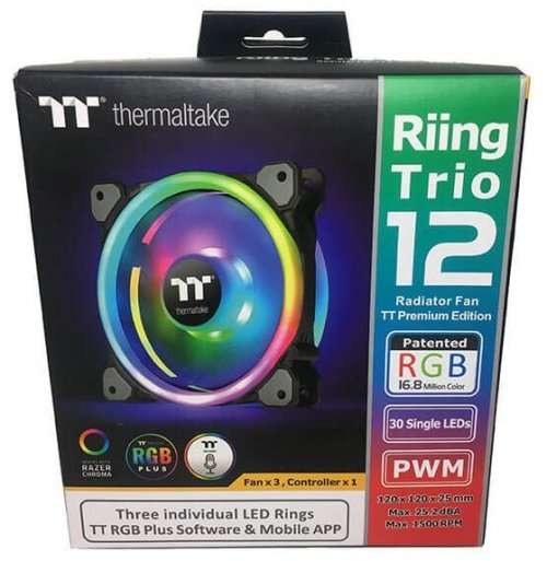 Thermaltake Riing Trio 12 RGB Radiator Fan TT Premium Edition (3-Fan Pack)