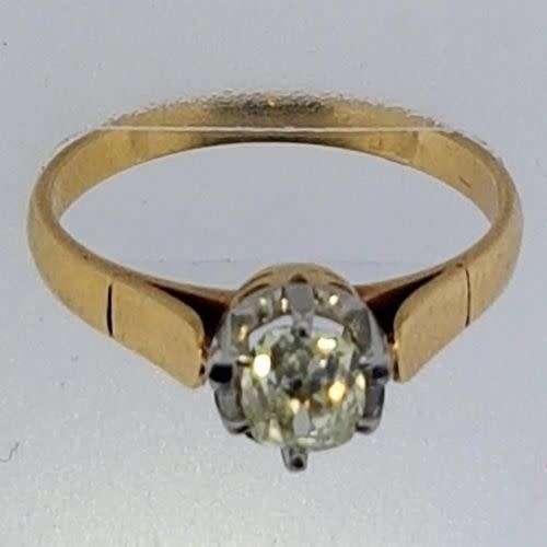 Antique rose cut diamond ring