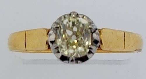 Antique rose cut diamond ring