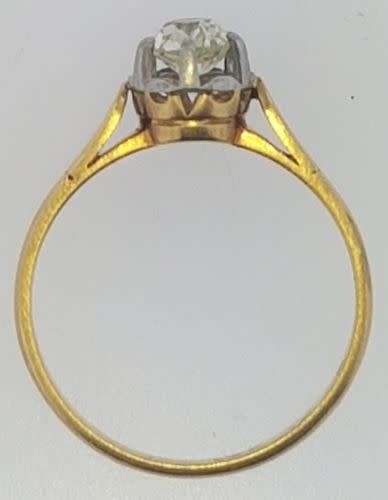 Antique rose cut diamond ring