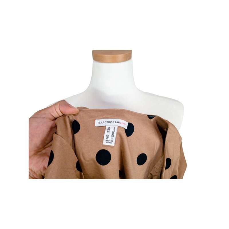 Isaac Mizrahi Cotton Spandex Fully Lined Dress with Concealed Pockets and Belted Waist