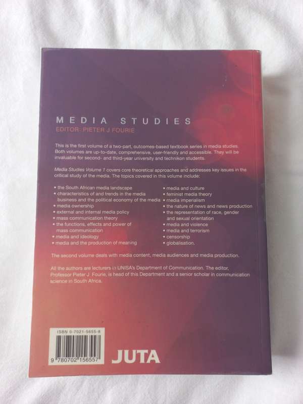 Media Studies: Institutions, theories, and issues textbook Pieter Jacobus Fourie