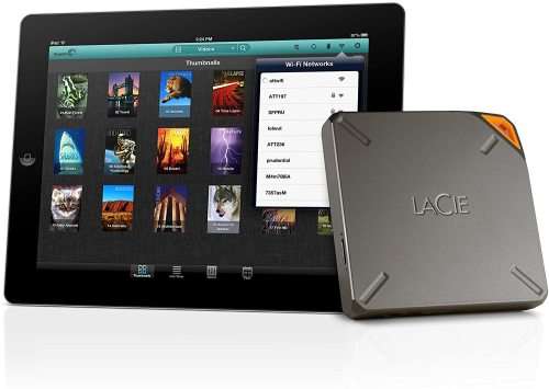 2TB LaCie Fuel Wireless USB-3 External Mobile Drive
