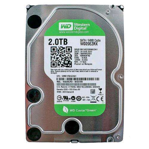 Western Digital WD Green 2 TB 3.5 SATA Hard Drive