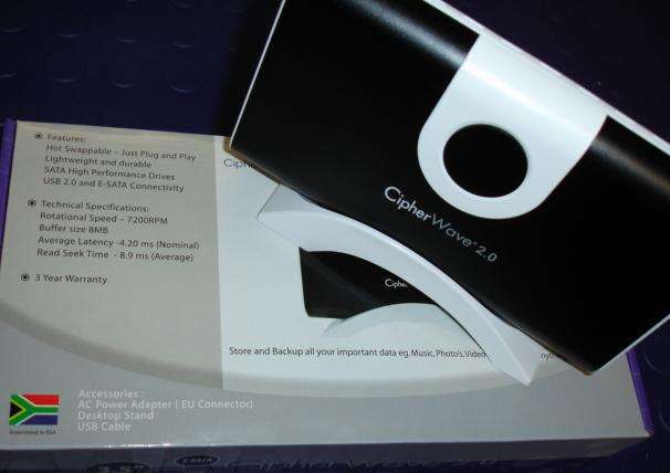 2TB - 2,000GB CipherWave External Drive w/ E-SATA, USB Combo