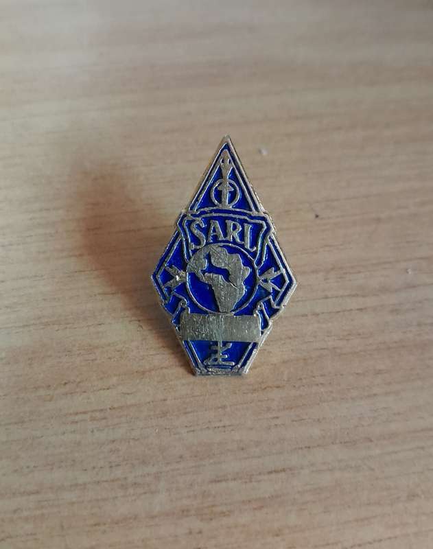 South African Radio League Buttonhole Badge