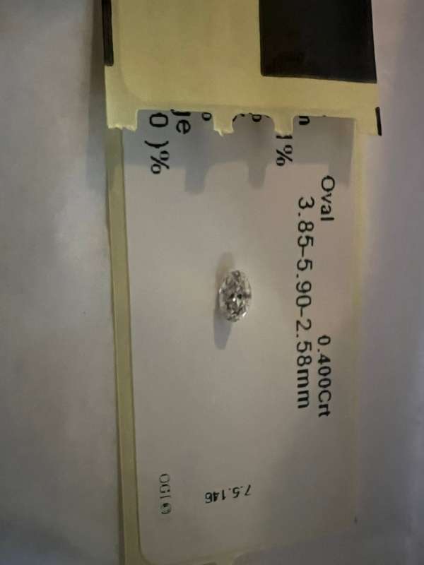 Oval Shape Diamond 0.400 Cts