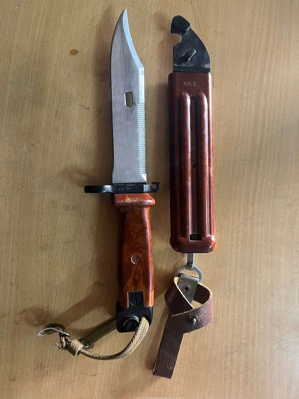 AKM Type II Bayonet and Scabbard