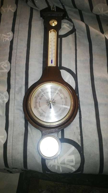 wooden barometer