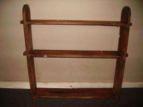 old wooden shelve