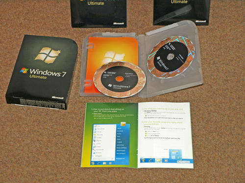 Microsoft Windows 7 Ultimate 32 & 64 bit original software Unopened