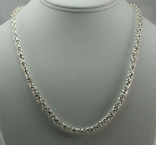 (LISTED FOR CHARMAINE)MADE IN USA 51cm PERMASILVER TURKISH ROPE NECKCHAIN 46.2 GR LIFETIME GUARANTEE