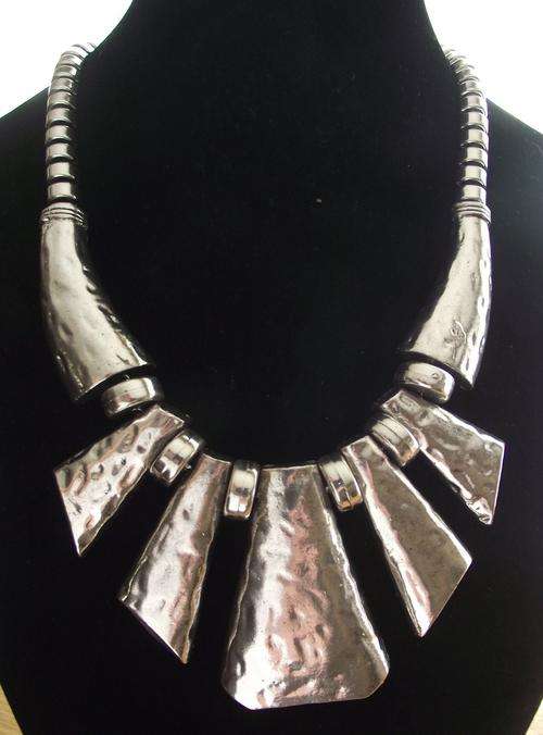BEAUTIFUL TIBETAN SILVER EGYPTIAN STYLE NECKLACE