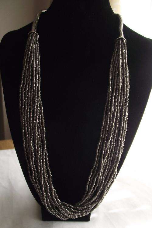 Black Seed Beads Bohemian Necklace