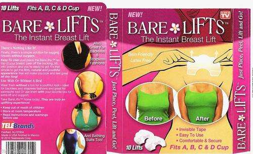 Bare Lift instant Breast lift adhesive Tape 10pces (5 Pairs)