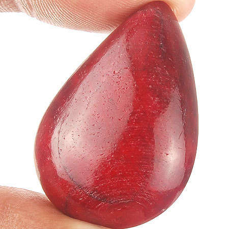 86 CTS RARE HUGE TOP PIGEON BLOOD RED NATURAL RUBY ~ MAGNIFICENT CABOCHON GEM