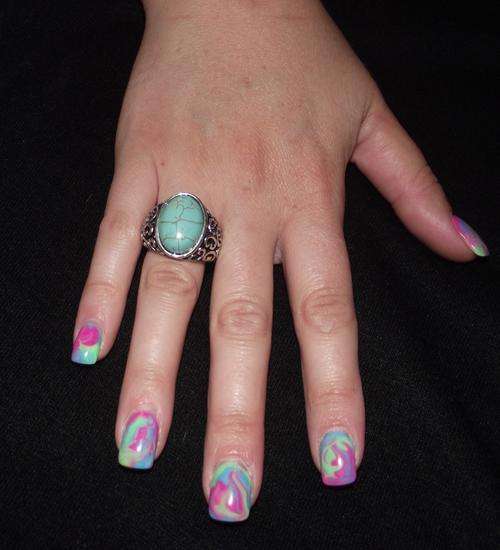 LOVELY TIBETAN SILVER TURQUOISE RING #9