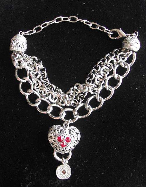 GORGEOUS TIBETAN SILVER  MULTI CHAINS BRACELET