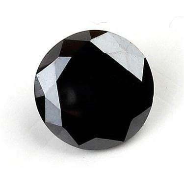 Natural 3.99 Ct Round Brilliant Cut Good Quality Black Loose Diamond AAA