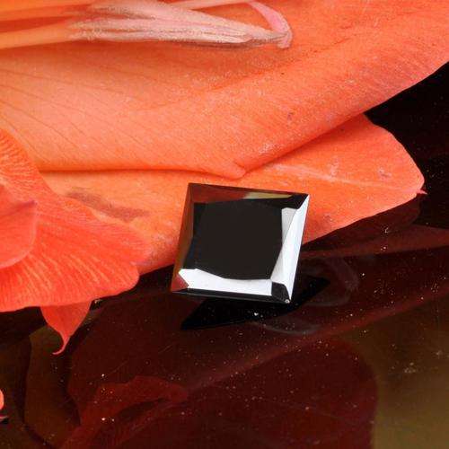 PRINCESS SHAPE 3.70 Ct Natural Black Loose Real Diamond CERTIFIED