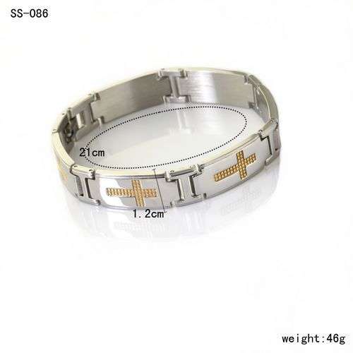 Men's  stainless steel cross  Bracelet