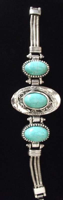 Stunning Silver Turquoise Bracelet