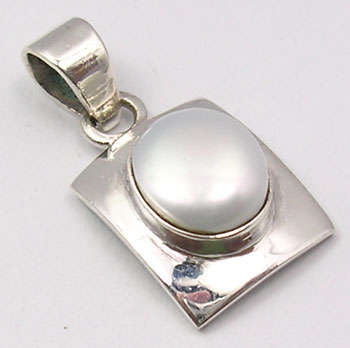 SOLID 925 STERLING SILVER AAA FRESH WATER PEARL  Pendant 2.7 cm
