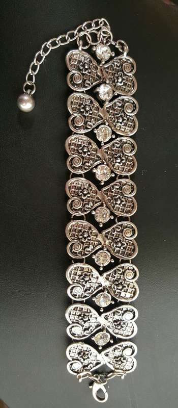 GORGEOUS WIDE CUFF TIBETAN SILVER  BRACELET
