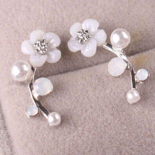 Elegant Crystal Rhinestone Ear Stud Earrings