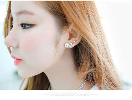 Elegant Crystal Rhinestone Ear Stud Earrings