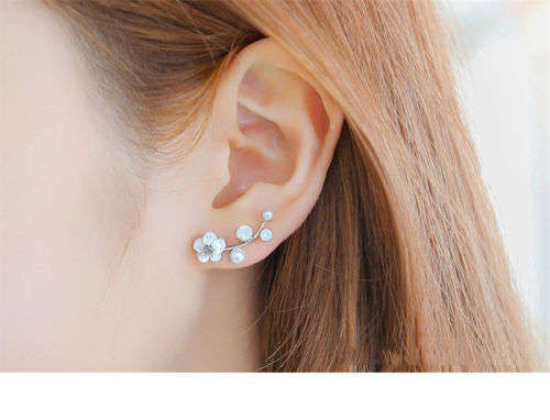 Elegant Crystal Rhinestone Ear Stud Earrings