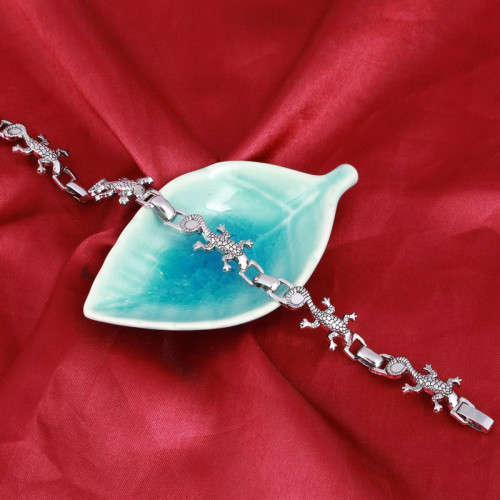 Silver High Quality Lizard Bracelet